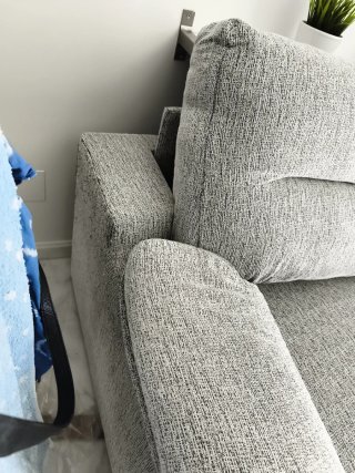 Sofá cama gris tela