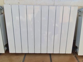 Radiadores de aluminio blancos
