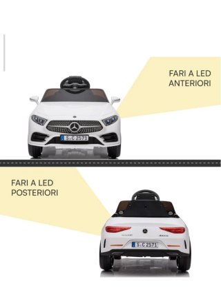 Coche Eléctrico Infantil Mercedes Blanco