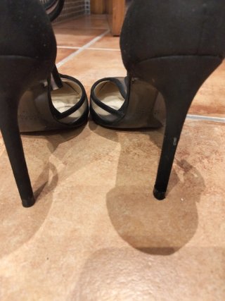 Zapatos tacón Zara Talla 36 Negro