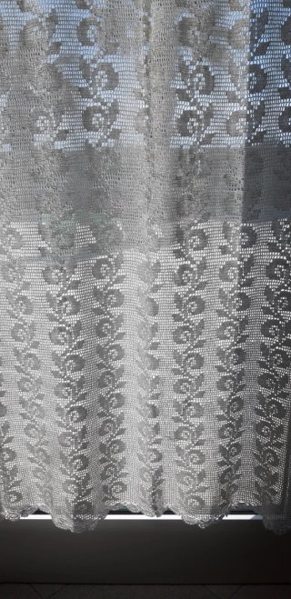 Tenda uncinetto cotone bianco