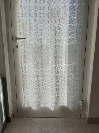 Tenda uncinetto cotone bianco