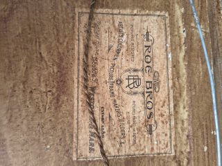 Cuadro antiguo perro y gato