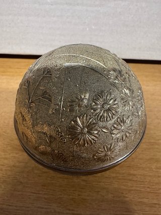 Portagioie vintage metallo dorato