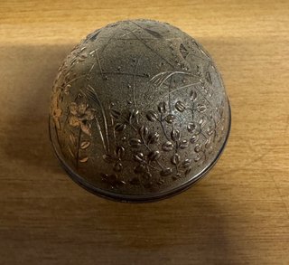 Portagioie vintage metallo dorato