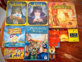 Lote 9 juegos de mesa: Splendor, Catan, Ubongo...