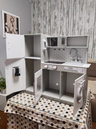 Cocinita de juguete con accesorios