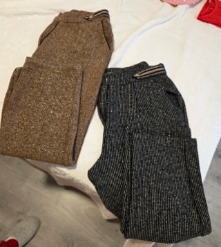 Pantalones mujer marrones y negros