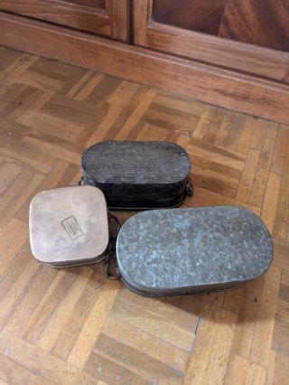Conjunto 3 Maceteros Vintage Metálicos