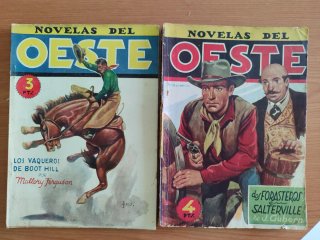 Lote 15 novelas pulp oeste