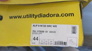 Botas de trabajo Diadora Talla 44 Marrón