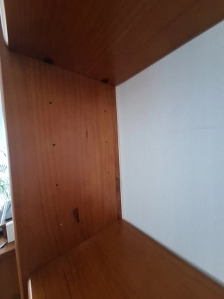 Estantería madera maciza, gran capacidad
