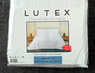 Colcha cama 135-150 blanca (A ESTRENAR)