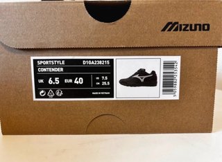 Zapatillas Mizuno Contender Unisex Negras Talla 40