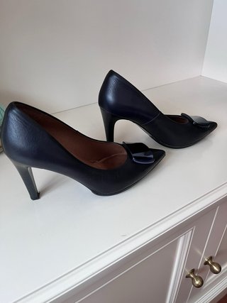 Zapatos Hispanitas Tacón Azul Marino