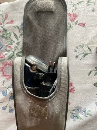 Máquina de afeitar Philips azul y gris