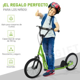 Patinete infantil verde