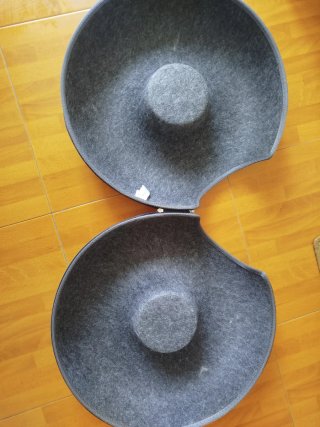 Cueva para gatos gris