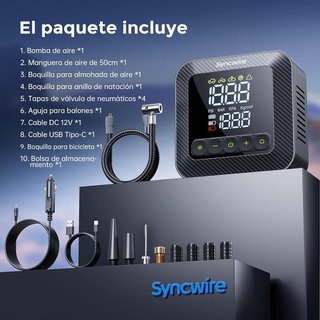 Compresor de Aire Portátil 10 Bar NUEVO