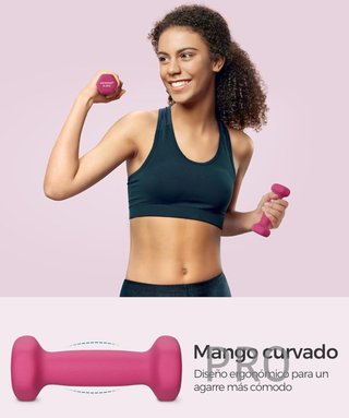 Juego de 2 mancuernas hexagonales - Songmics