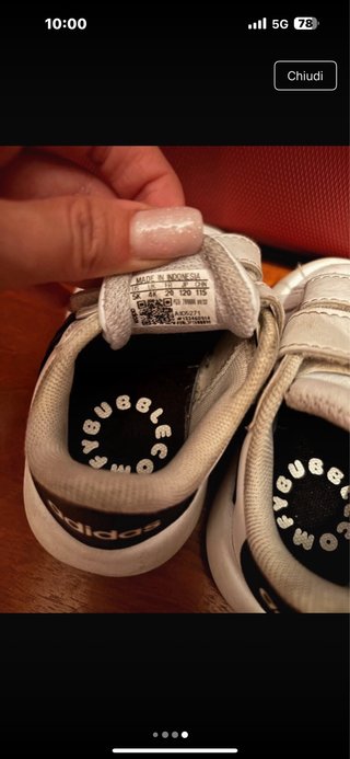 Scarpe Adidas bimbo bianche