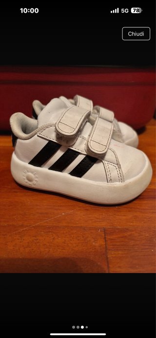 Scarpe Adidas bimbo bianche
