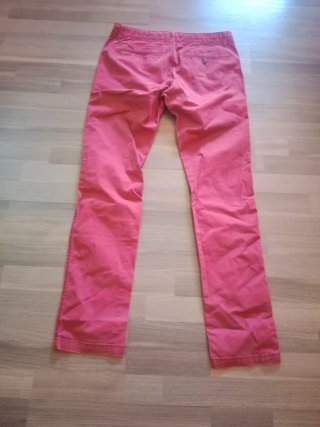 Pantalón chino rosa hombre Burdeos