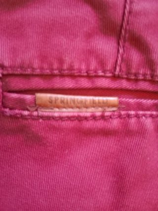Pantalón chino rosa hombre Burdeos