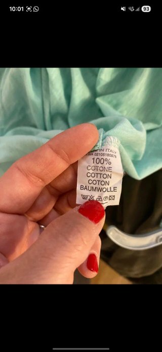 Vestito lungo teal taglia unica