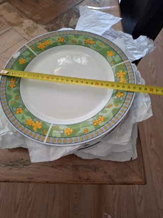 Bajoplatos de cerámica con diseño floral