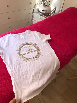 6 Camisetas Skeyndor Algodón Blancas Talla L