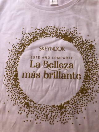 6 Camisetas Skeyndor Algodón Blancas Talla L