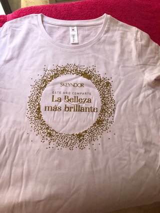 6 Camisetas Skeyndor Algodón Blancas Talla L