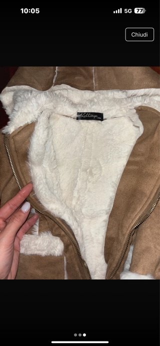 Parka bimba con cappuccio
