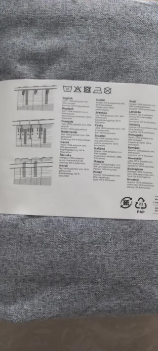 Cortinas IKEA ROSENMANDEL Gris 2x 135x300cm