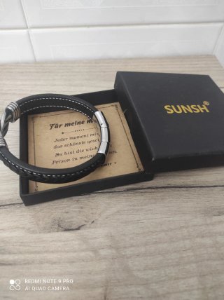 Bracciale Uomo SUNSH Nero acciaio