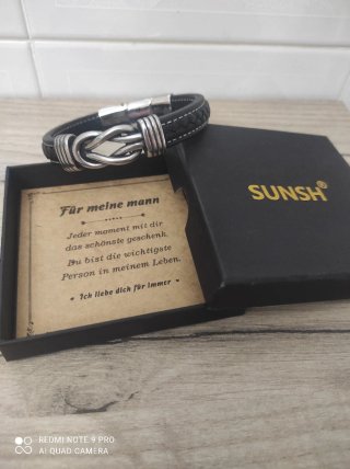 Bracciale Uomo SUNSH Nero acciaio
