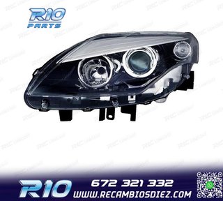 FARO IZQ PARA RENAULT LAGUNA III 11- FONDO NEGRO