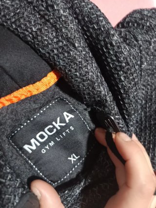 Sudadera MOCKA GYM LIFTS gris y azul