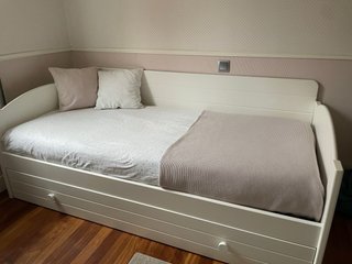Cama nido blanca madera