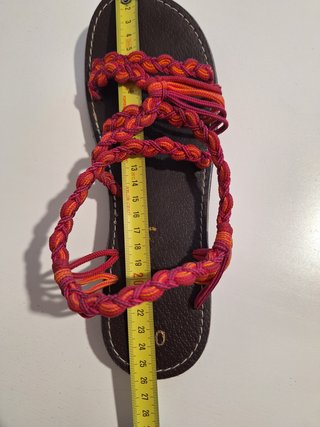 Sandalias planas trenzadas mujer talla 40