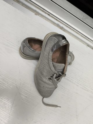 Zapatos Pitillos plateados