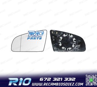 CRISTAL ESPEJO + BASE IZQUIERDO AUDI A6 C6 4F 04-08