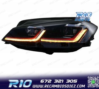 FAROS VOLKSWAGEN VW GOLF 7.5 17-19 FULL LED DINAMICOS LOOK G