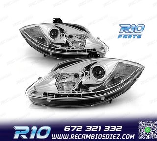 FAROS PARA SEAT LEON, ALTEA Y TOLEDO 04-09 LUZ DIURNA LED FO