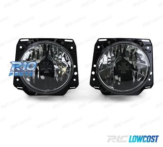 FAROS VOLKSWAGEN VW GOLF 2 83-91 IRON CROSS NEGRO AHUMADO