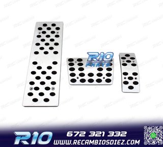 PEDALES AUDI S-LINE ALUMINIO PULIDO AUTOMÁTICO