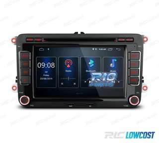 RADIO GPS ANDROID 13 PARA VOLKSWAGEN VW SEAT SKODA TOURAN 7"