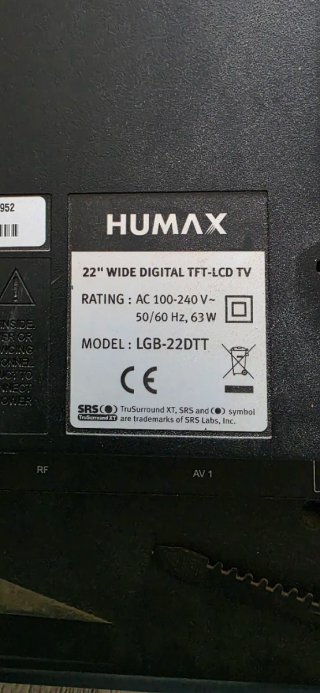 Monitor TV Humax Negro