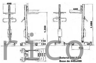 Apilador Eléctrico 90Kg - 1360 mm - 10700